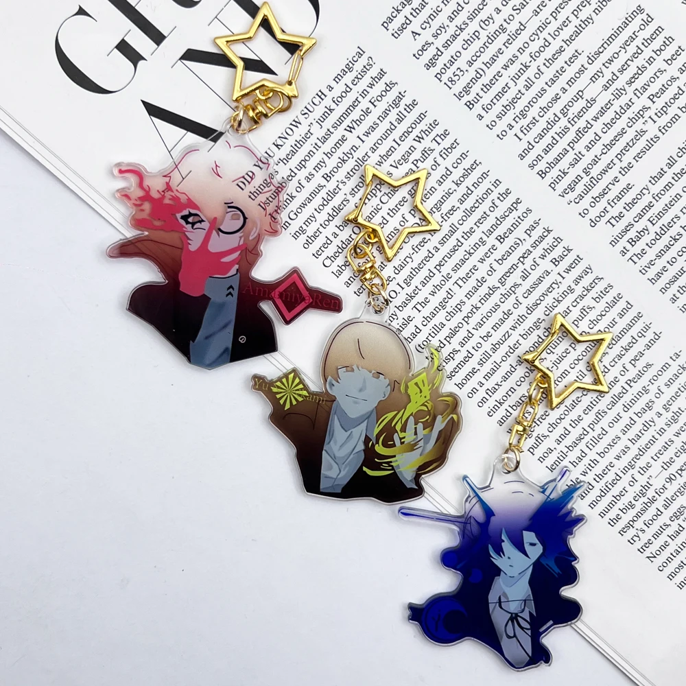 Game Persona Amamiya Ren Yu Narukami Yuuki Makoto Cosplay Keychain Acrylic Keyring Figure Pendant Unisex Key Chain Accessories