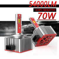 2PCS D1S D3S D8SLED Headlight HID D1R D3R D8R LED Headlamp Bulb 54000LM 70W Xenon Turbo Lamp Canbus 6000K Plug&Play 12V 14V