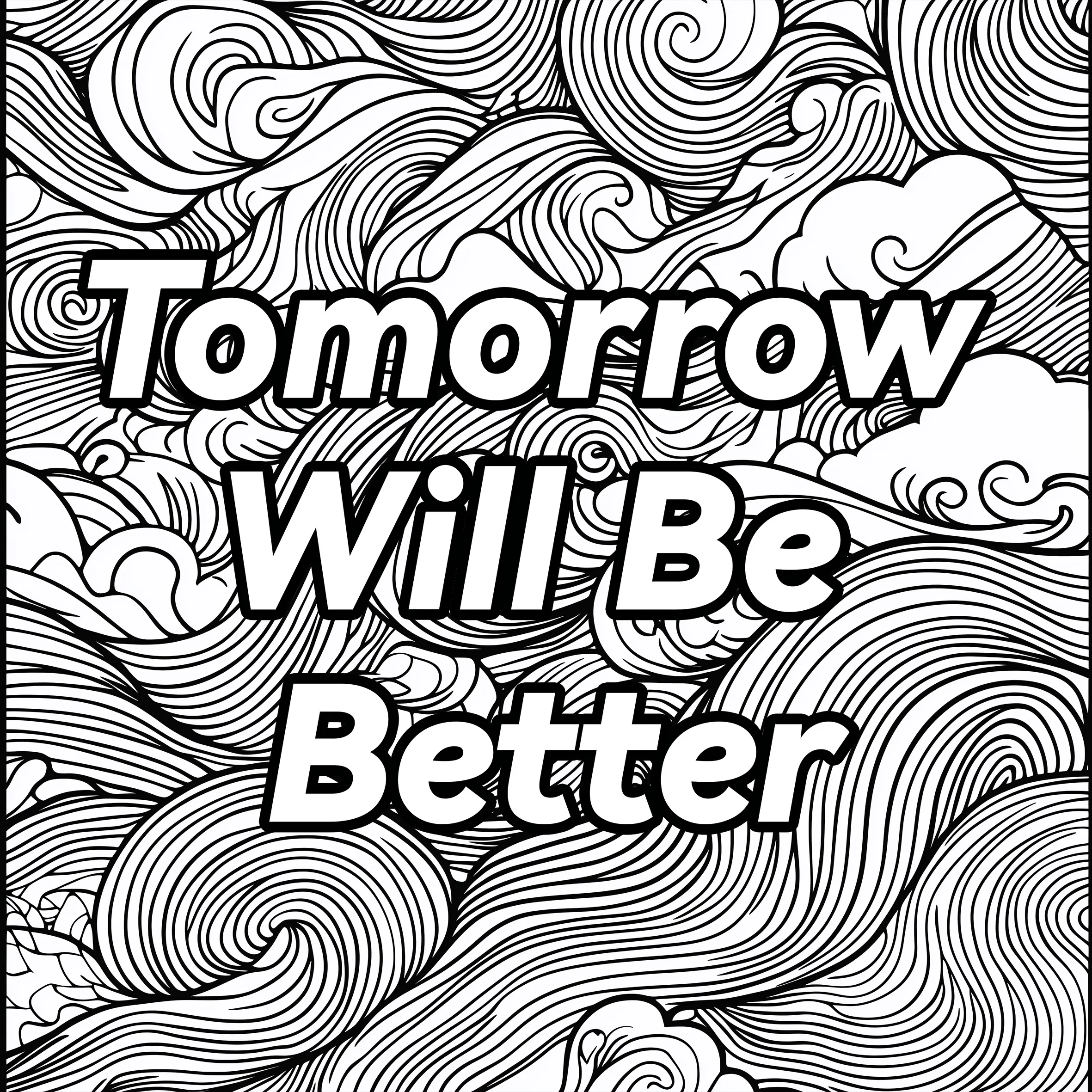 English Word Version Colouring Book Adult Picture Book Original Design