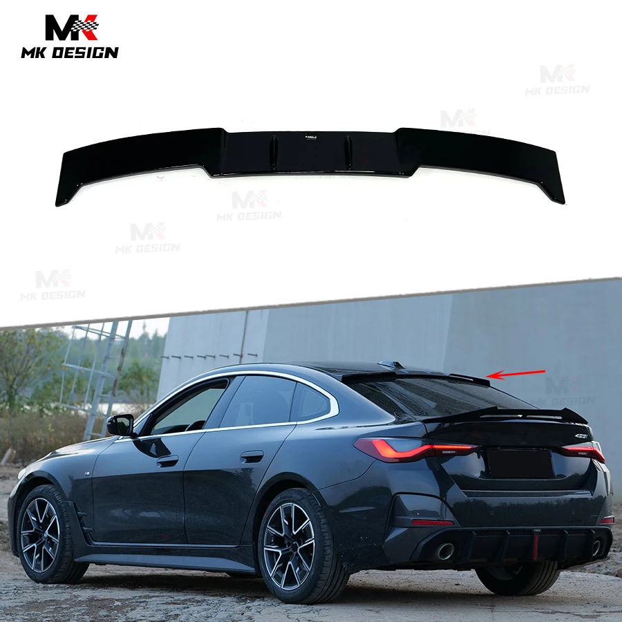 

VTEN Style ABS Rear Roof Spoiler for BMW 4 Series G26 4 Doors Sedan 2021+ Roof Spoiler Car Accessories Window Lip Wing