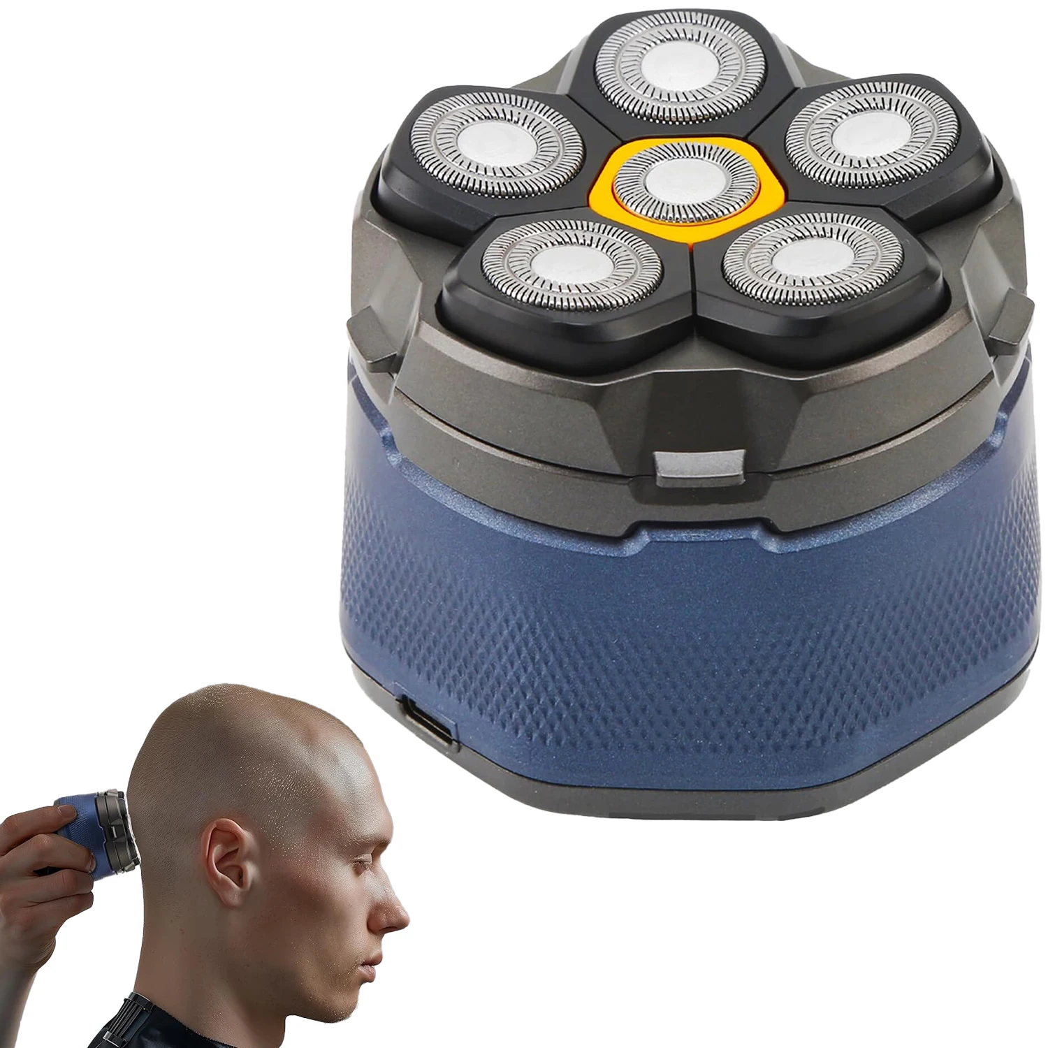 

Head Shavers for Bald Men - Newly Designed Magnetic 6D Electric Razor IPX6 Waterproof Dry/Wet High Speed Motor for Fast Shaving