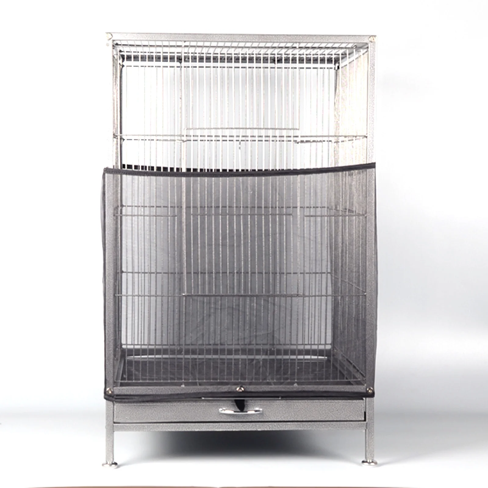 

1Pcs Splash Proof Bird Cage Cover Durable Elastic Mesh Cloth Dustproof Protective Parrot Cage Breathable Birdcage Mesh Cover