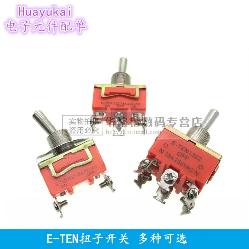 5pcs 15A 250V Toggle Switch E-TEN1322 1021 1122 1221 1321 3pin on-off SPST Rocker Switch 6pin on-off-on on-on DPDT For Arduino