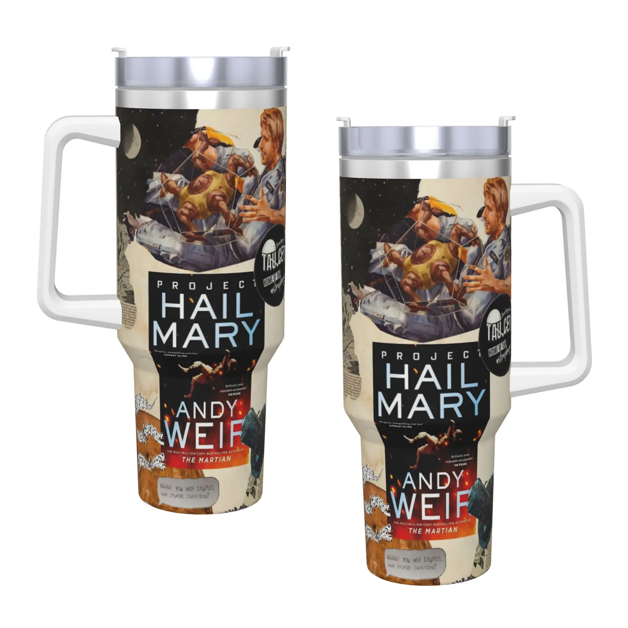 Project Hail Mary Movie 2026 Tumbler Vacuum Insulated  Thermal Cup Stainless Steel Car Mug Water Bottle 40oz