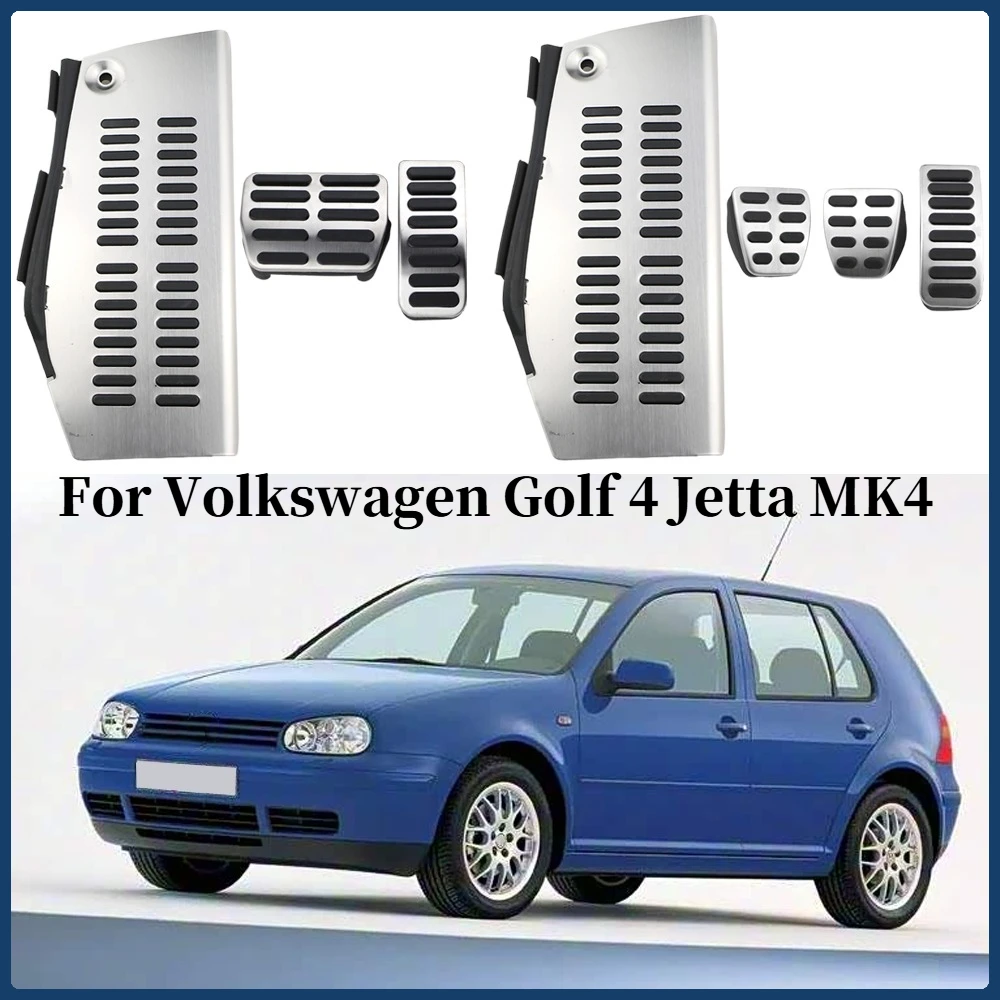Cubiertas de Pedal de apoyo de freno de Gas de coche para Volkswagen Golf 4 Jetta MK4 Bora Polo Beetle Amarok Vento Skoda Octavia accesorios interiores