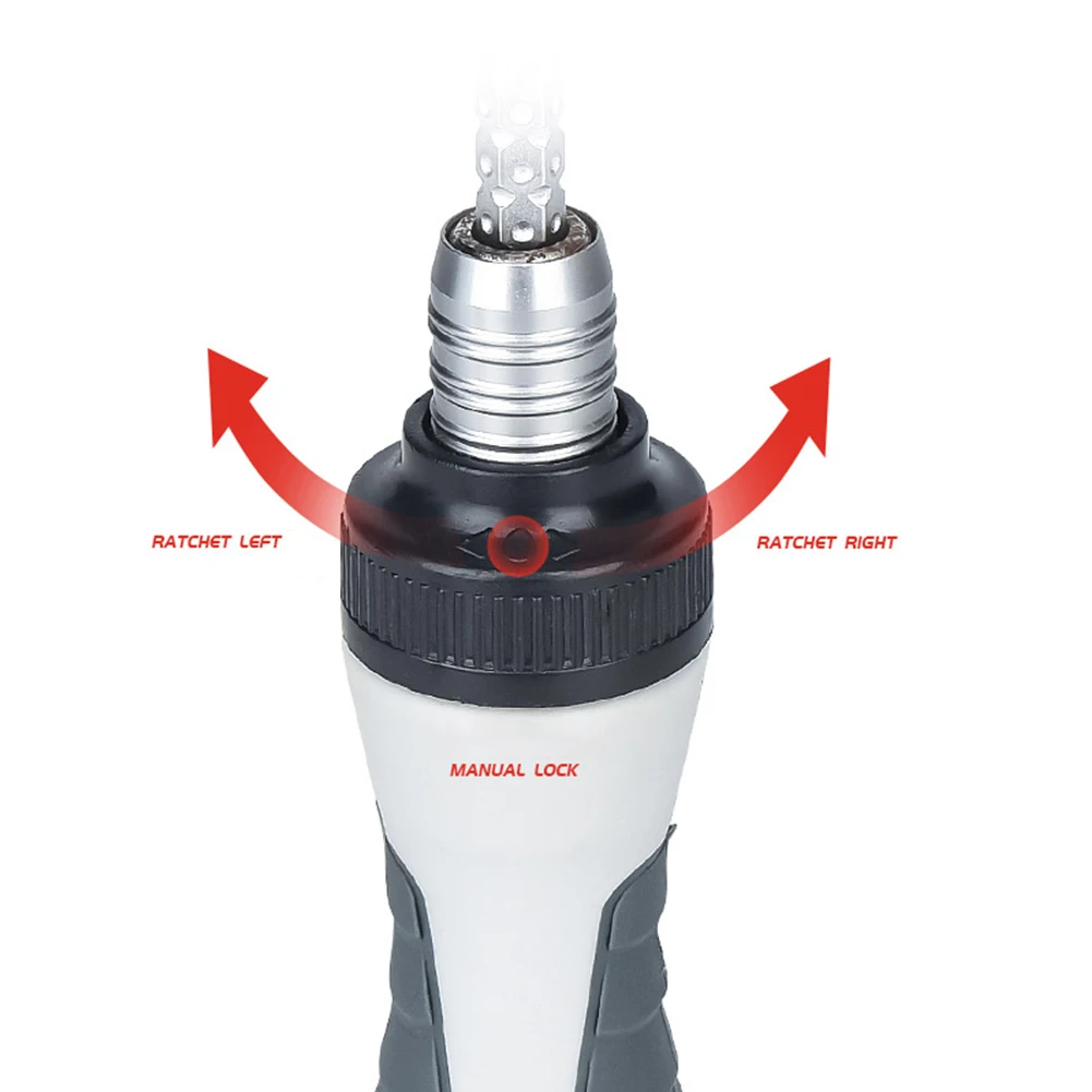 Imagem -05 - Telescópica Dual-purpose Ratchet Screwdriver Slotted Cross Screw Driver Bit Reparação Ferramentas Manuais Ajustável