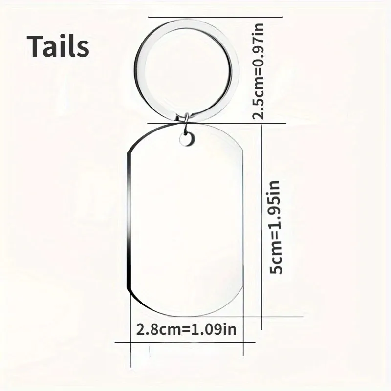 قطعة واحدة من سلسلة المفاتيح المصنوعة من الفولاذ المقاوم للصدأ المتينة مع نمط مثير - إكسسوار متعدد الاستخدامات وأنيق لمفاتيح السيارة والحقائب، هدية مثالية
