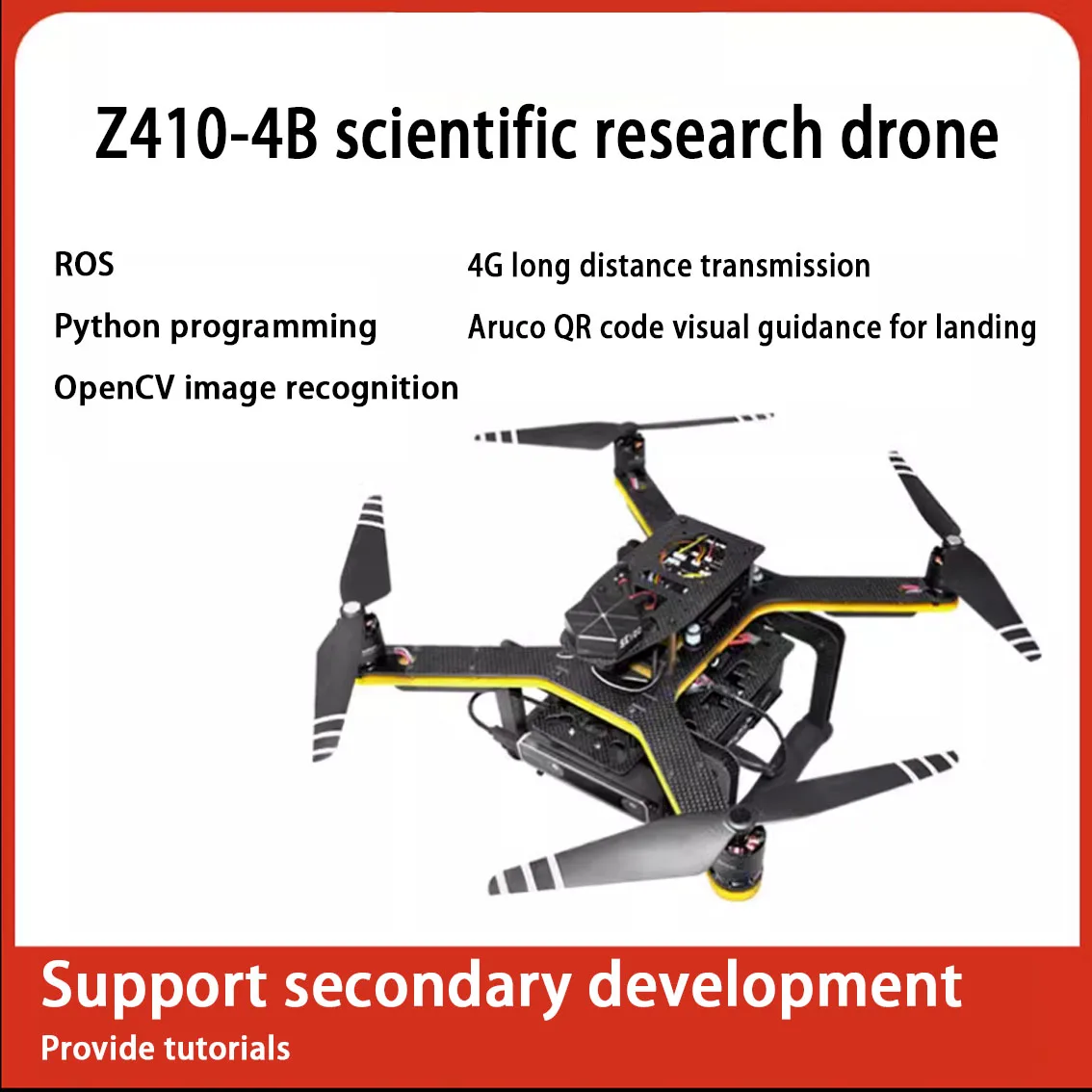 pixhawk drrone 410mm secondary development quadcopter diy kit teaching competition drrone modification