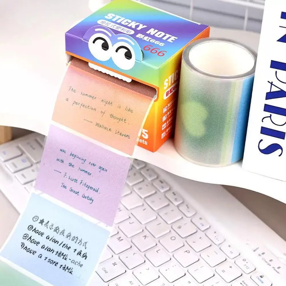 

Креативные выдвижные прозрачные клейкие заметки, блокноты с клейкой основой, школьные стикеры, перламутровые маркеры для исправления ошибок для дома и учебы, принадлежности R6J6