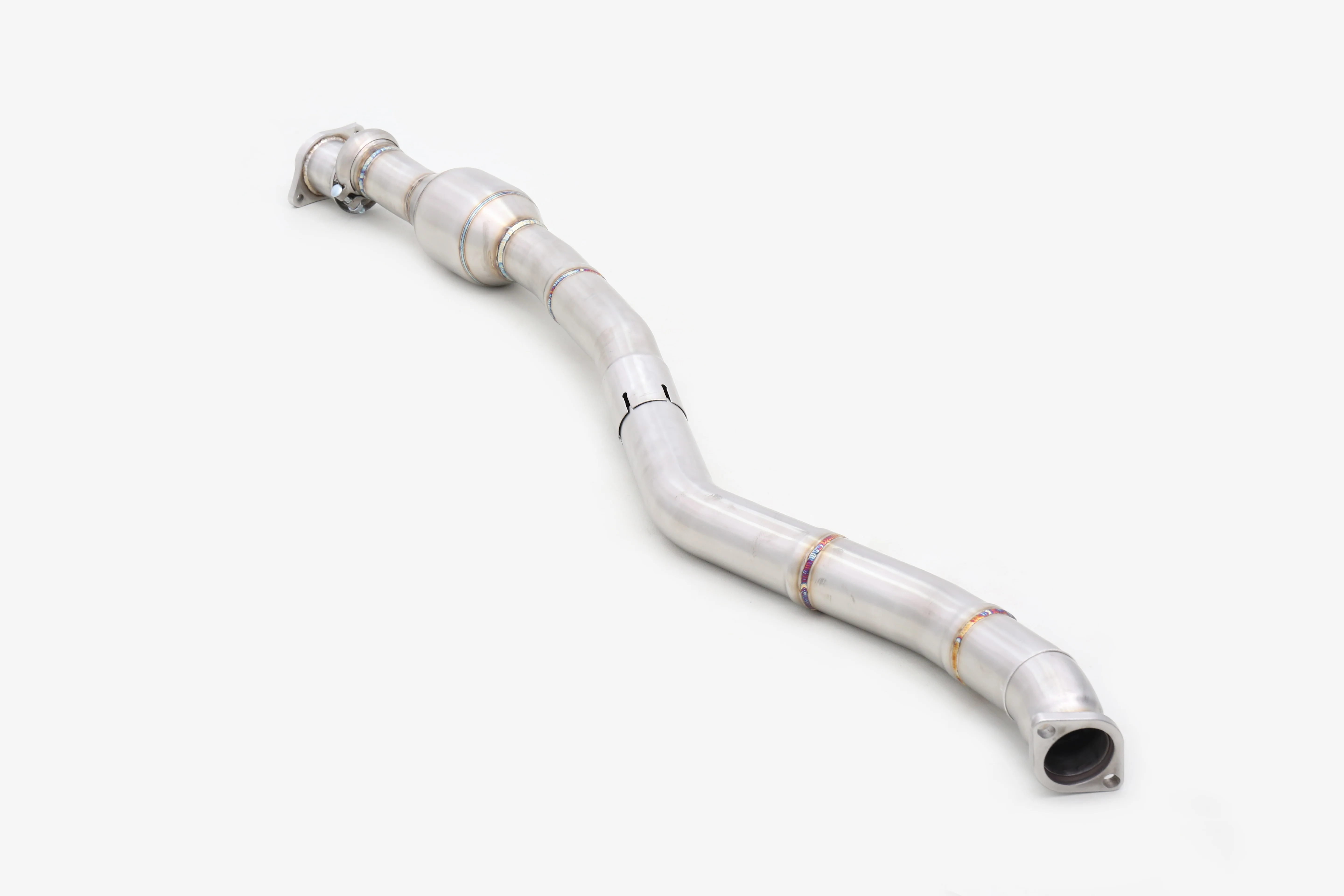 أنبوب أمامي من الفولاذ المقاوم للصدأ 304 OPF مخصص لأنابيب عادم 2.4 للقطط