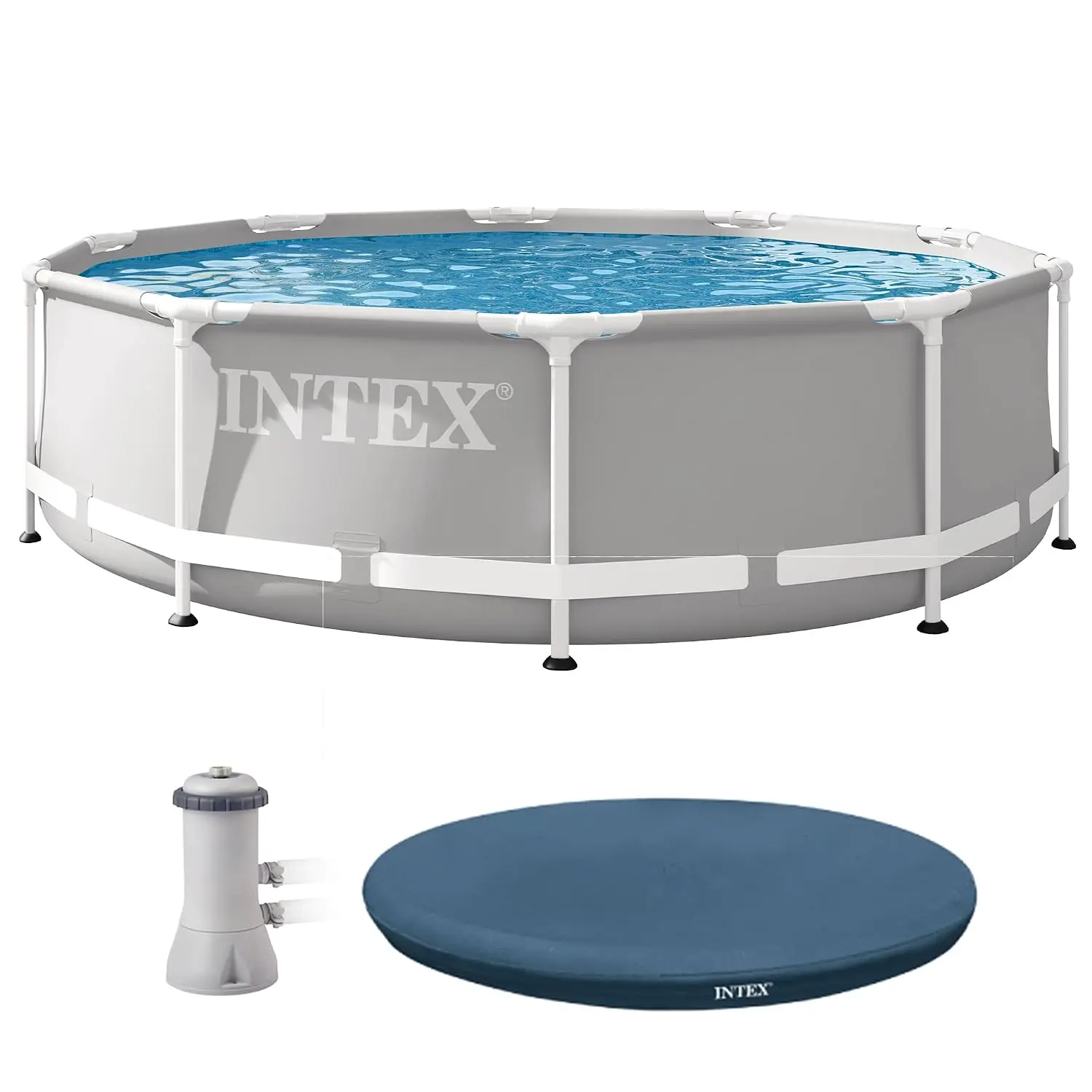 10 Foot x 30 Inches Pool w/ 10-Foot Round Above Ground Pool Cover, Custom