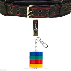 Electrical Tape Holder Dual-Use Tape Thong Enhanced Fast Tape Holder Chain for Tool Belt with Keyring Snap Loop and Button