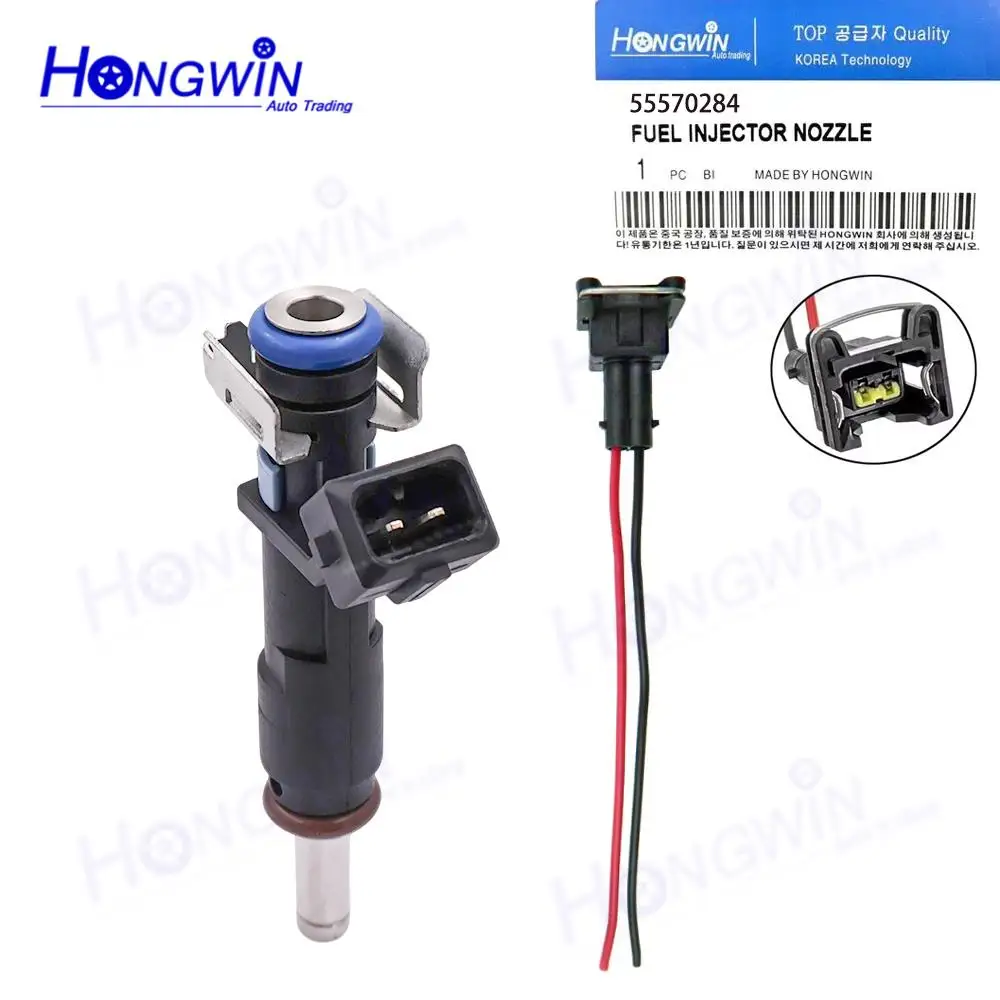 1PC/1SET 55570284 55353806 25185231 8002189N Fuel Injector Nozzle Wire Plug For Chevrolet Cruze 2011-2015 Sonic 2012-2017 1.8L