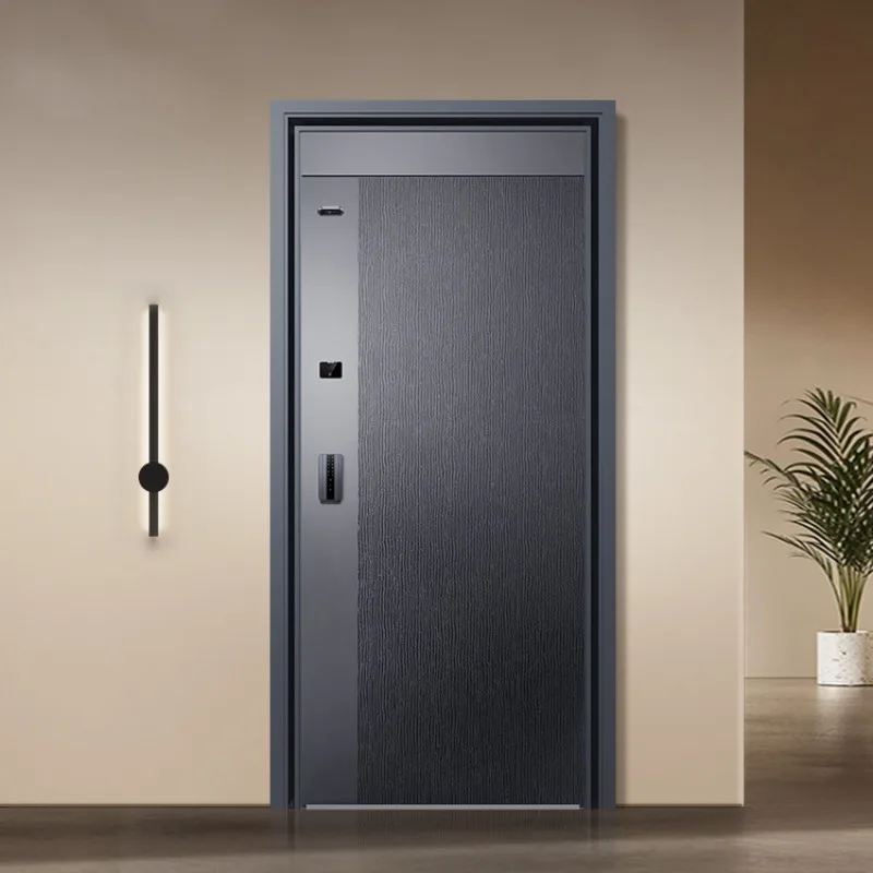 Fireproof Security Steel Exterior Front Entry Doors