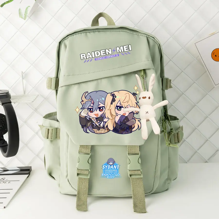 Honkai Impact Collaboration 2023 nueva mochila de gran capacidad para estudiantes de primaria grados 3 a 6 niños niñas medianos y altos