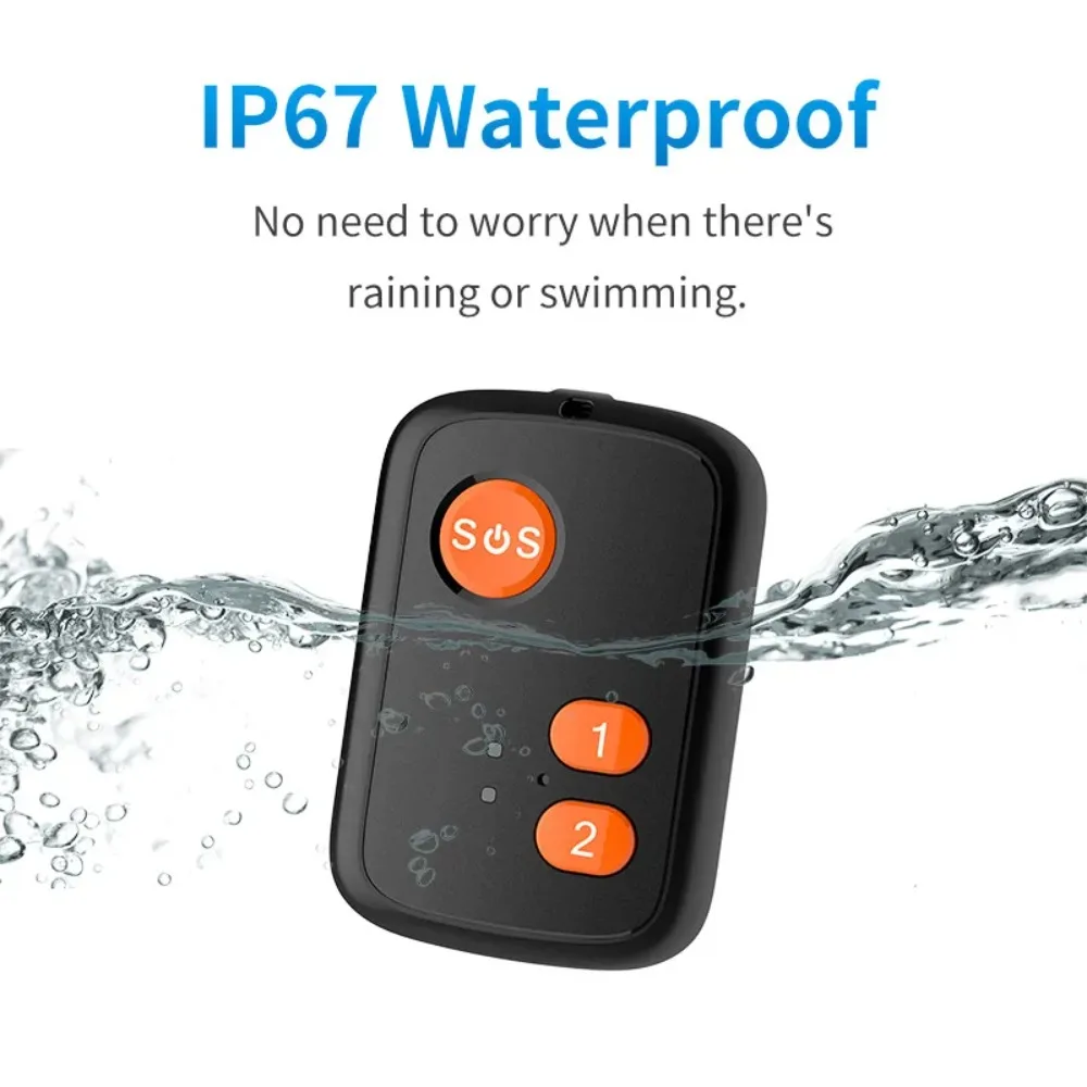 APP GPS Tracker RF-V51 4G LTE SOS Alarm Two-way Voice Tracking Artifact Waterproof IP67 GPS+Beidou+WIFI 1000mAh Battery