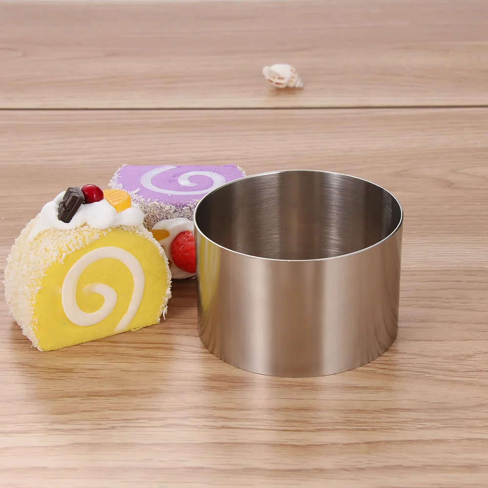 5/6/8CM Cake Ring Mold Round Shape Stainless Steel Reusable DIY Baking Tool Mousse Circle Kitchen Gadget Pastry Accessories