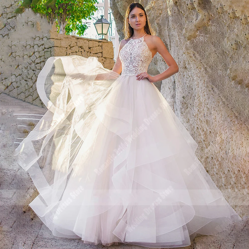 Sexy Sleeveless Plus Size Wedding Dresses Popular Long Train Court Skirt Hem For Women Newest Listing Mariage Vestido De Noive