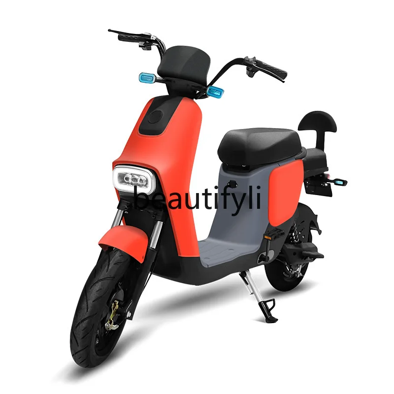 

Two-Wheel Electric Vehicle Electric Bicycle Lightweight Double Battery Car High Carbon Steel