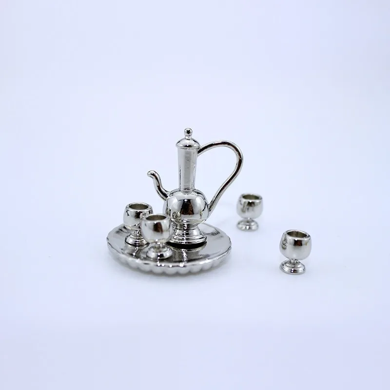 1: 12 Mini Disc Tea Set 52DOLLHOUSE Miniature Food and Play Scene Model Dollhouse Accessories view 3