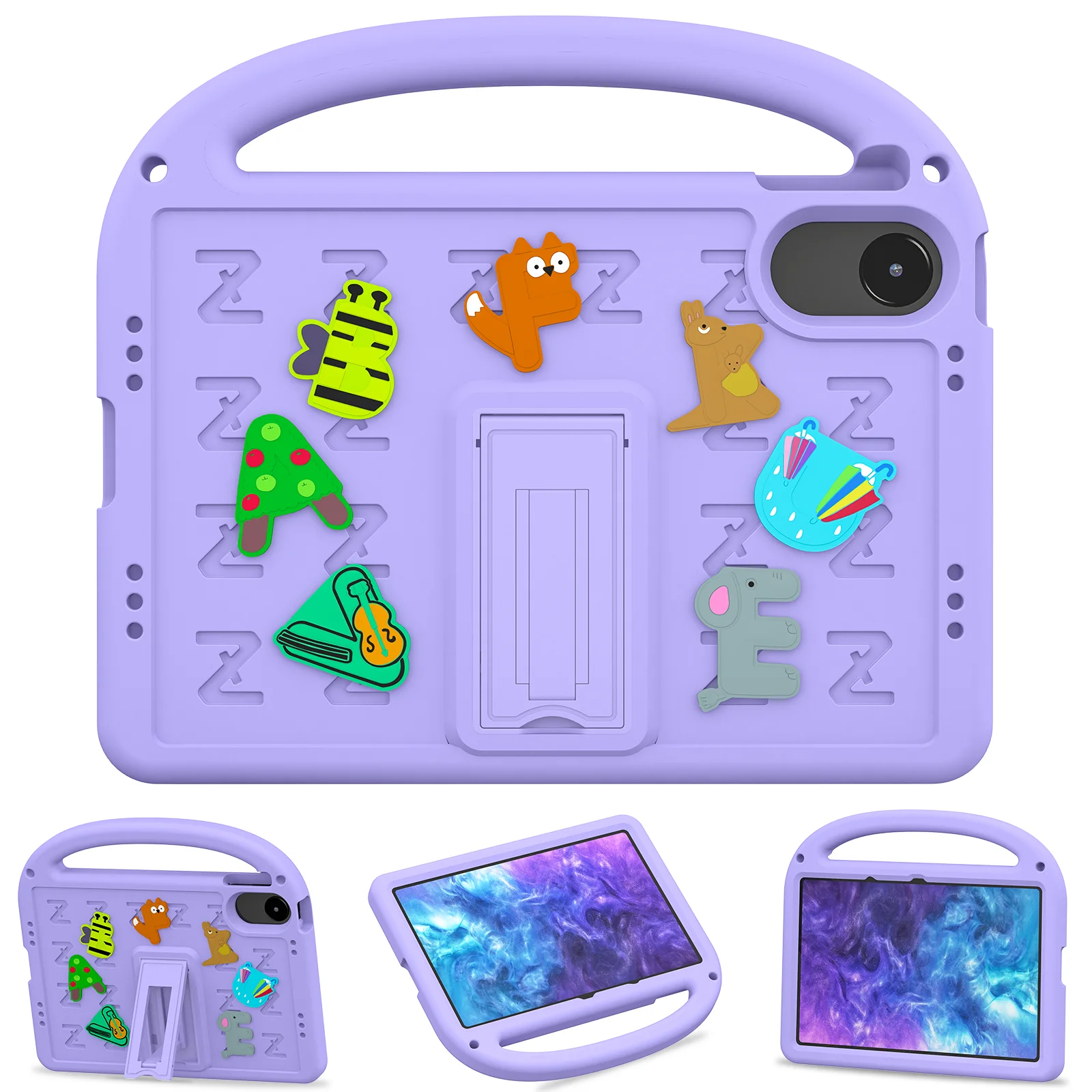 

Kickstand EVA Case For Xiaomi Redmi Pad 2 2025 11" Model 25040RP0AG 25040RP0AI Kids Funda Cute Cover With Portable Hand Holder