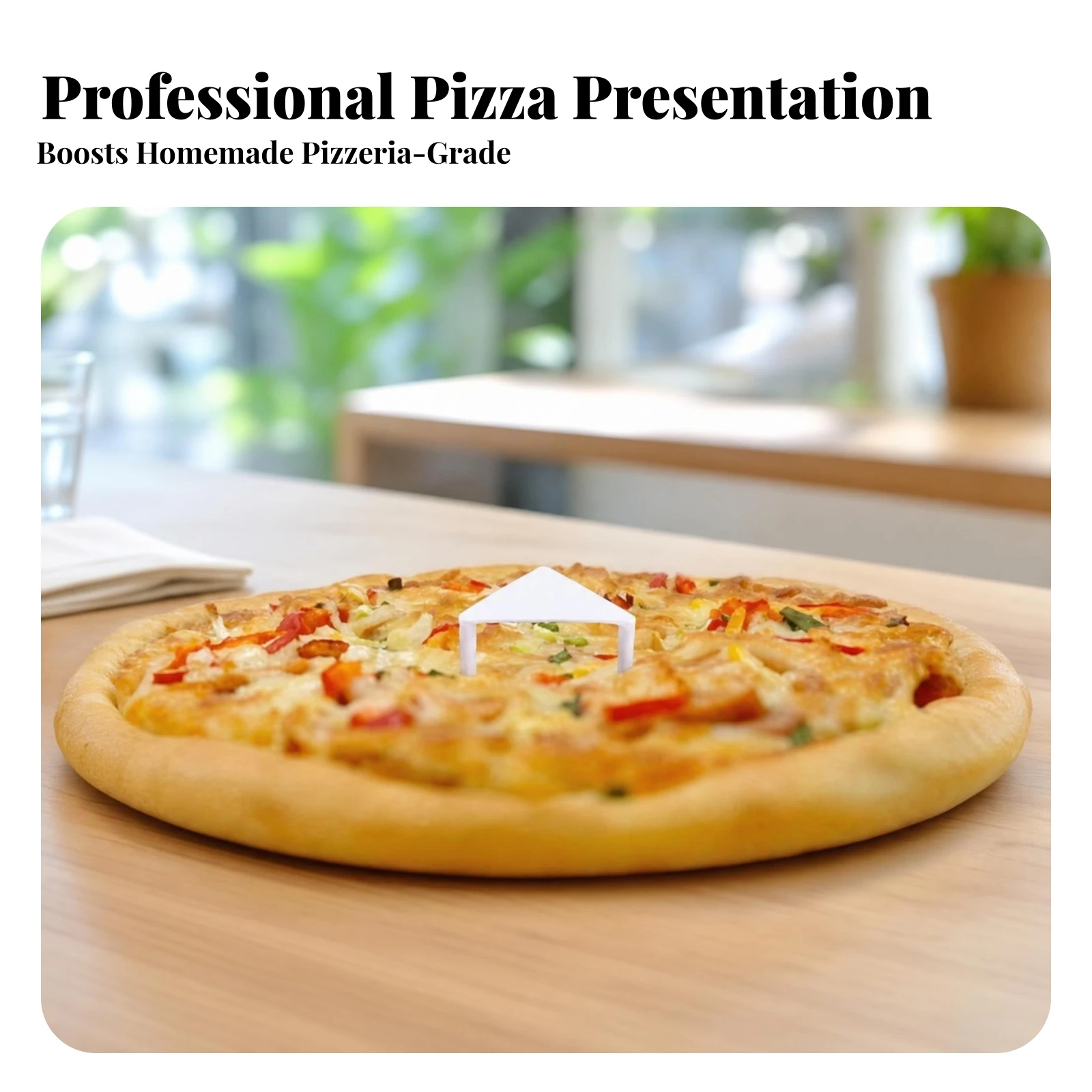 100 Pieces Plastic Pizza Saver Disposable Pizza Box Support Food Service Item Three-Legged White — купить у AliExpress WW