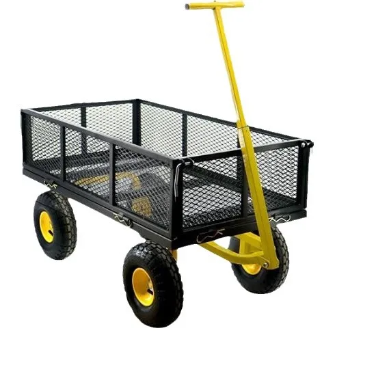 The trolley has strong load-bearing capacity and large pulling capacity