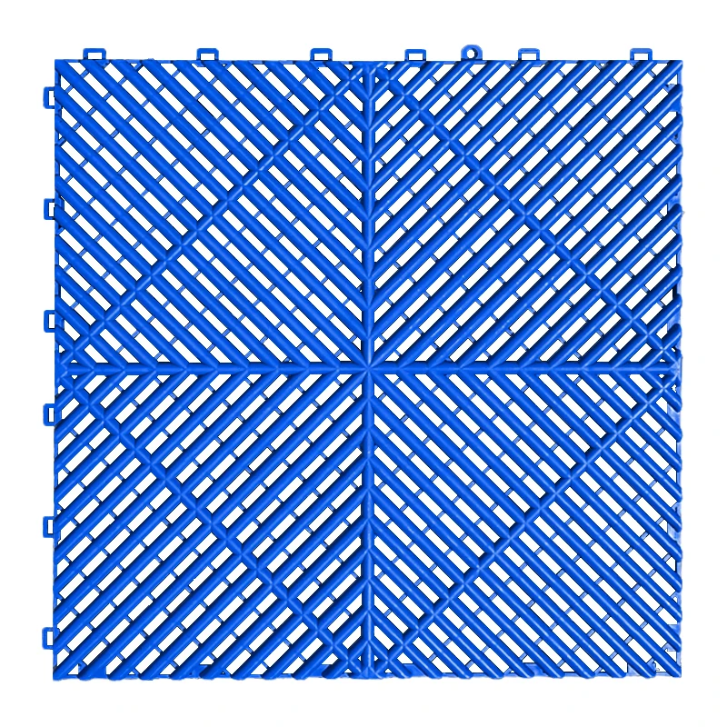 Modulaire antislip vergrendelbare garagevloertegels van PP PVC kunststof voor autodetailing, werkplaatsen en garages