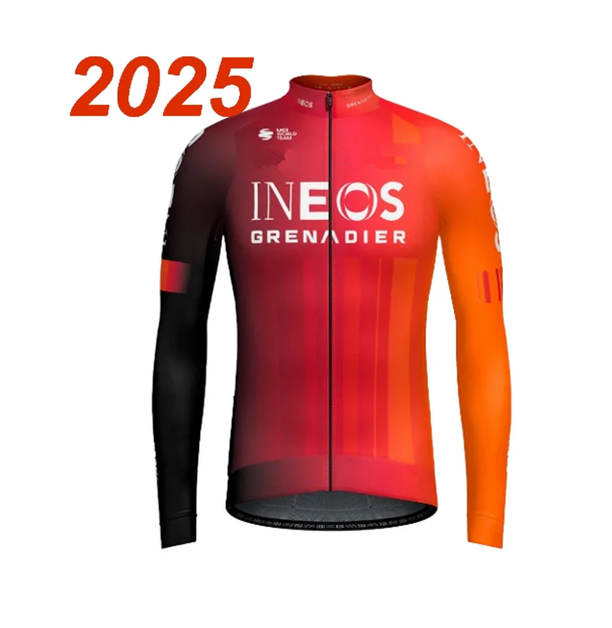 SPRING SUMMER 2025 INEOS Grenadier TEAM Cycling Jersey Long Sleeve Bicycle Clothing With Bib PANTS Ropa Ciclismo