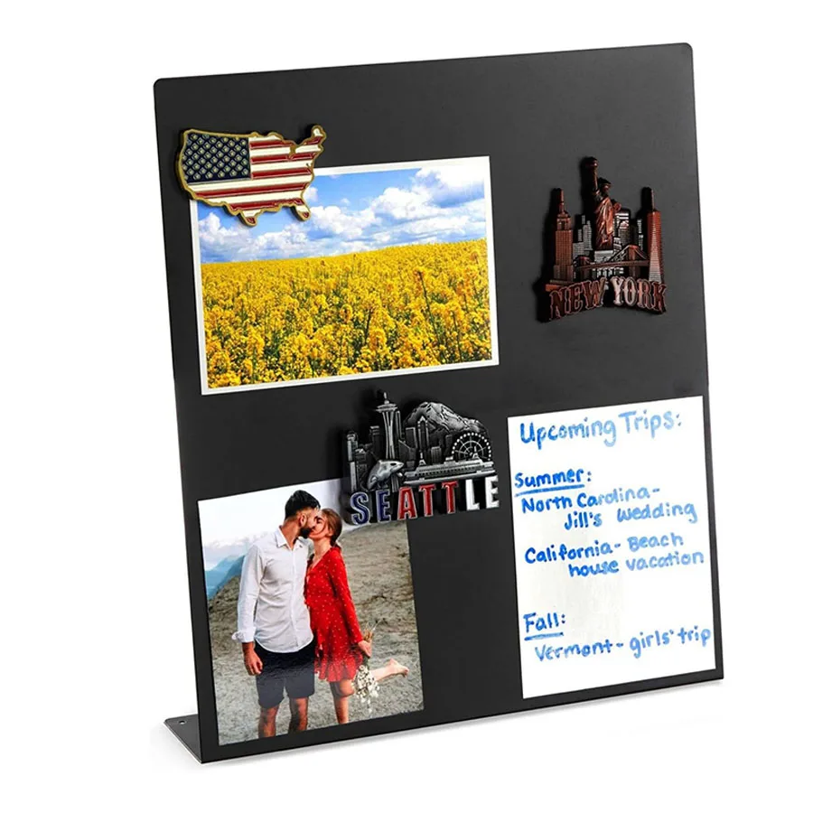 Multi-Purpose L-Type Magnetic Display Board - Desktop & Wall Mountable Magnetic Sign, Stand-Up Display