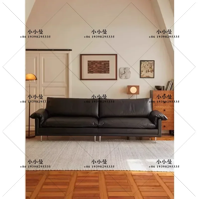 for Medieval floating sofa B&B leather leisure sofa for small apartment living room