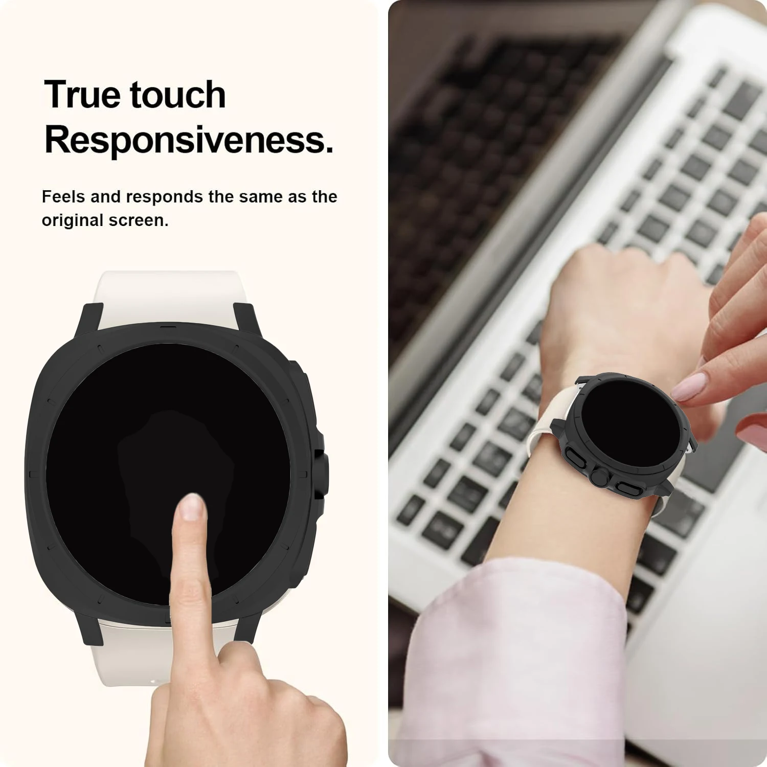 Screen Protector Case for Samsung Galaxy Watch 7 40mm 44mm Matte Hard PC Case+ Tempered Glass Full Protective Cover Bumper.