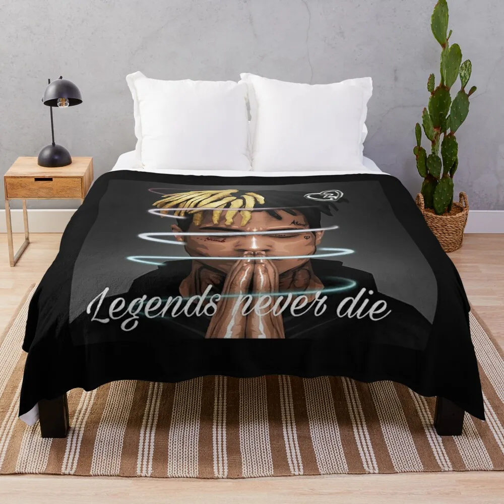 

Rapper T-ShirtXxxtentaction Legends Never Die Throw Blanket Stuffeds Thin Nap Blankets