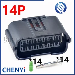 14 Pin Auto waterproof connector Car front rear bumper reversing radar parking sensor plug MG645724-5 For JAC Geely Changan