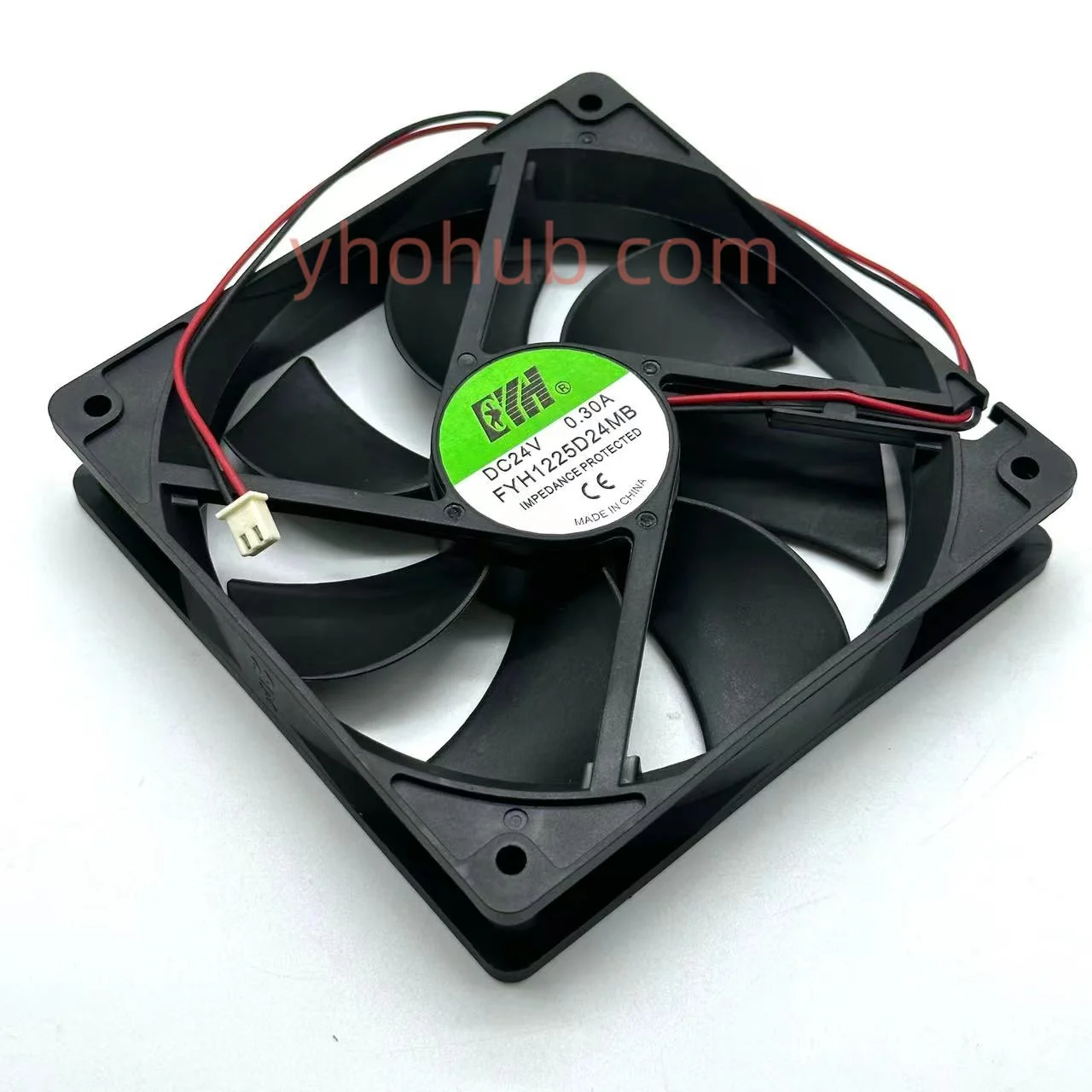 

FYH FYH1225D24MB DC 24V 0.30A 120x120x25mm 2-Wire Server Cooling Fan