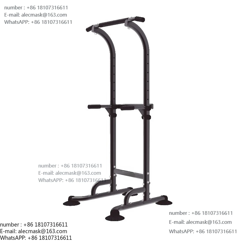 

Freestanding steel power tower height adjustable tie rod station for home fitness exercise equipment strength training