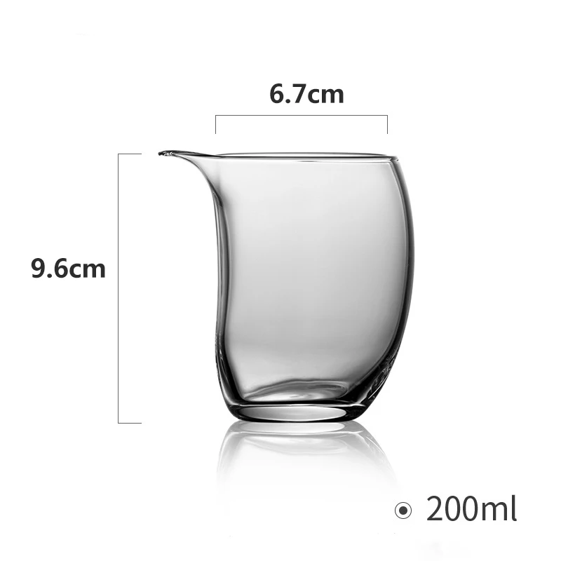 Transparent Tea Dispenser Thickened Glass Moon Fair Cup Japanese Style Chahai Tea Maker Tea Ceremony Accessories