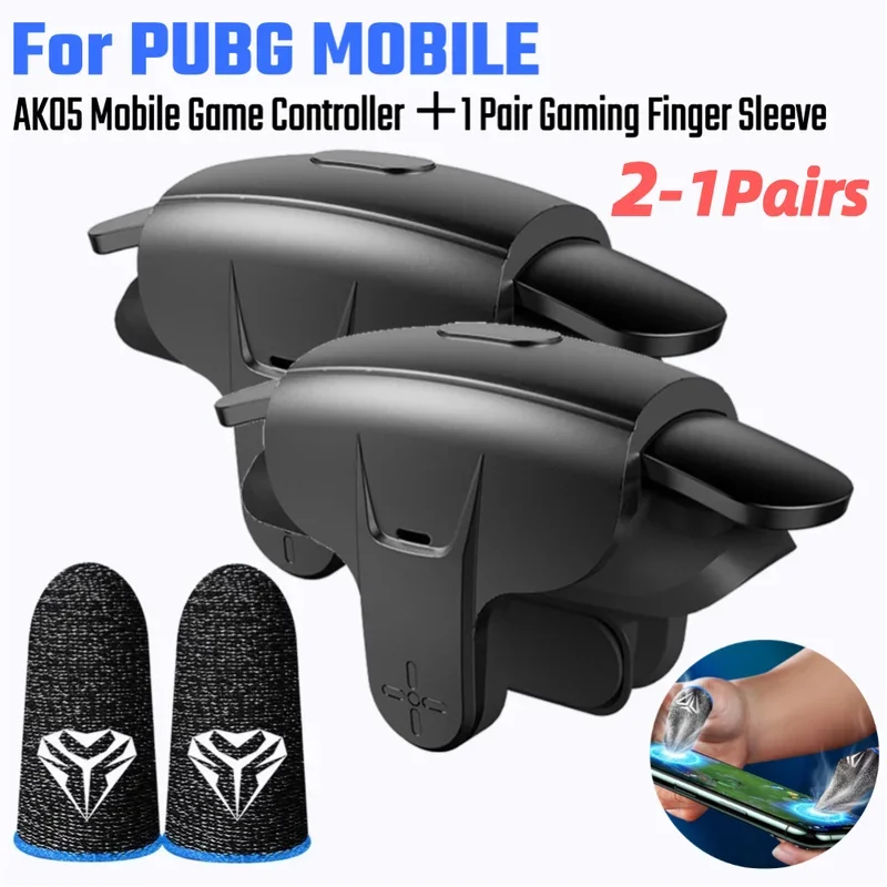 

AK05 Game Controller for PUBG Mobile Phone Fire Aim Shoot Button Gamepad Trigger L1R1 Shooter Joystick Gaming Accessories