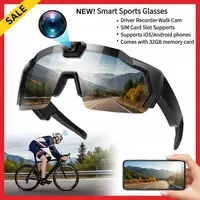 Nuevas gafas de vídeo HD, gafas de sol con cámara de acción, gafas inteligentes, gafas deportivas para exteriores, bicicleta, motocicleta, grabadora para conductor, cámara para caminar