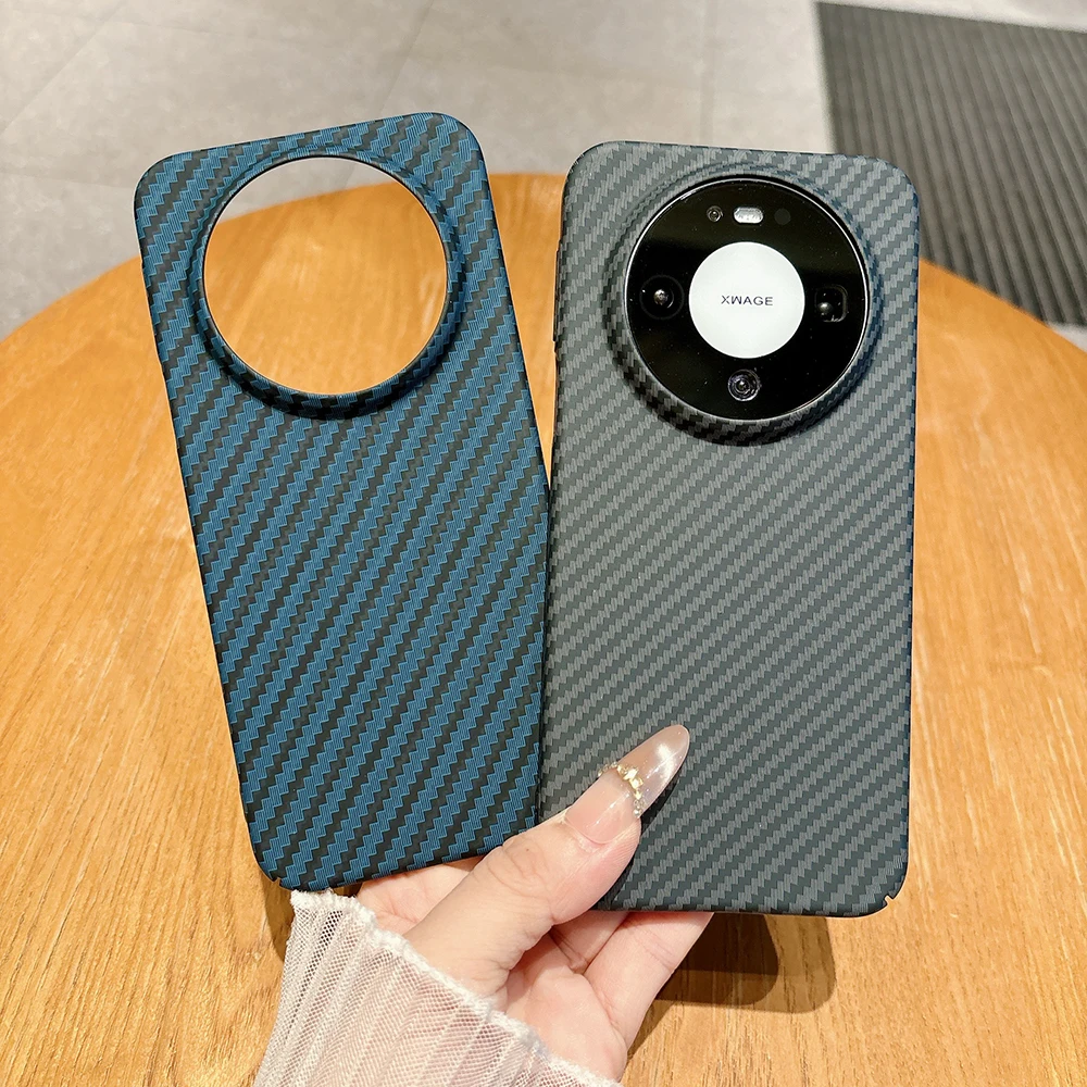 Funda de fibra de carbono para Huawei Mate 80, carcasa dura fina para PC, Huawei Mate 80 Pro, protección trasera antihuellas, Funda Huawei Mate 70