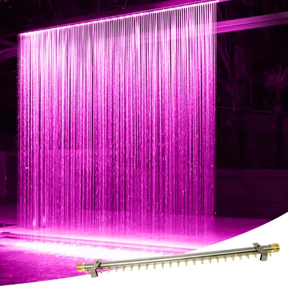 

Modern Colorful Artificial Waterfalls Digital Outdoor Pools Gardens Lakes Made Stainless Water Fountain Water Curtain