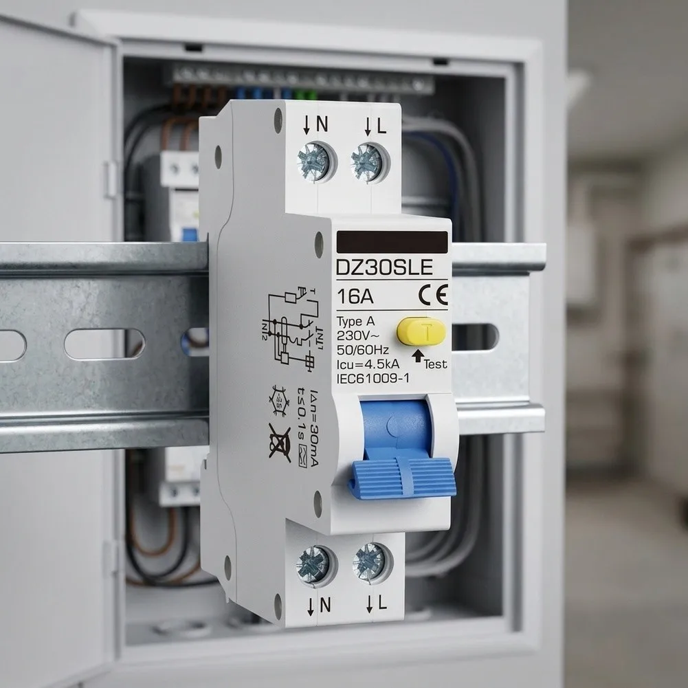 Reliable 16A 2Pin for Circuit Breaker with Type A Fault Protection for Safe Usage in Various Household Applications