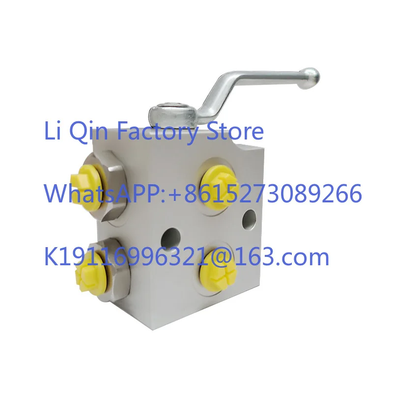 Manual reversing valve assembly Multi-way three-way reversing valve Oil circuit block distribution valve