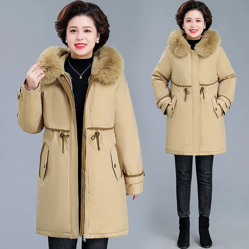 

Epic Mom Parka Coat Women's Removable Inner Liner Mid-Length Cotton Jaet Outerwear Autumn Winter New Sle 2025