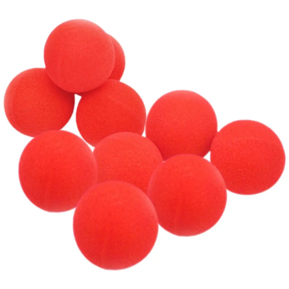 

10 Pcs Balls 4 5CM Trick Red Sponge Balls Props Party Supplies Red Sponge Ball Toys Conjuring Performance