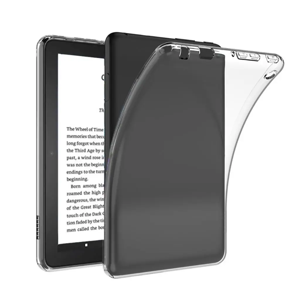 Transparent E-book Reader Case TPU Shockproof Back Cover Durable Anti Fingerprint for Kindle Paperwhite 1/2/3/4/5 Back Cover