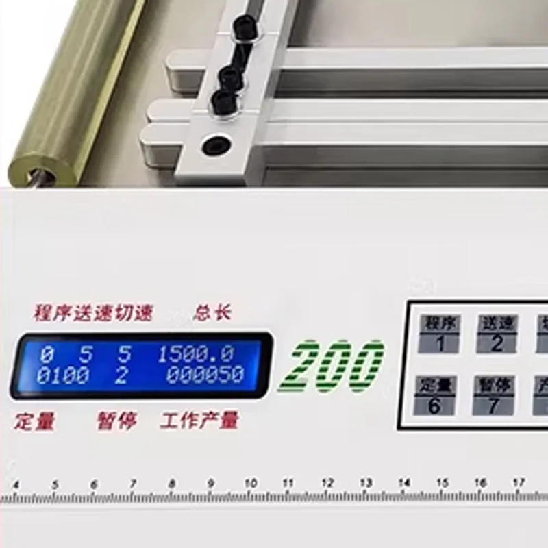 Automatic Computer-Controlled Pipe Cutter Cutting Length: 1-9999.9MM Corrugated Pipe Cutter 100MM/200MM PVC Silicone Tube Cutter