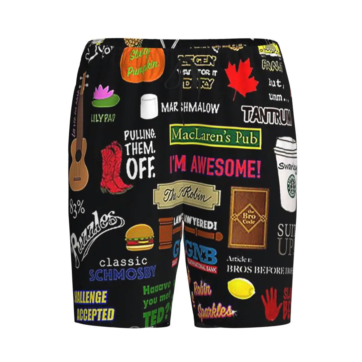 

Custom How I Met Your Mother Himym Tv Show Collag Shorts Sleeping Pants Men Pajama Pants Lounge Sleep Sleepwear Bottoms