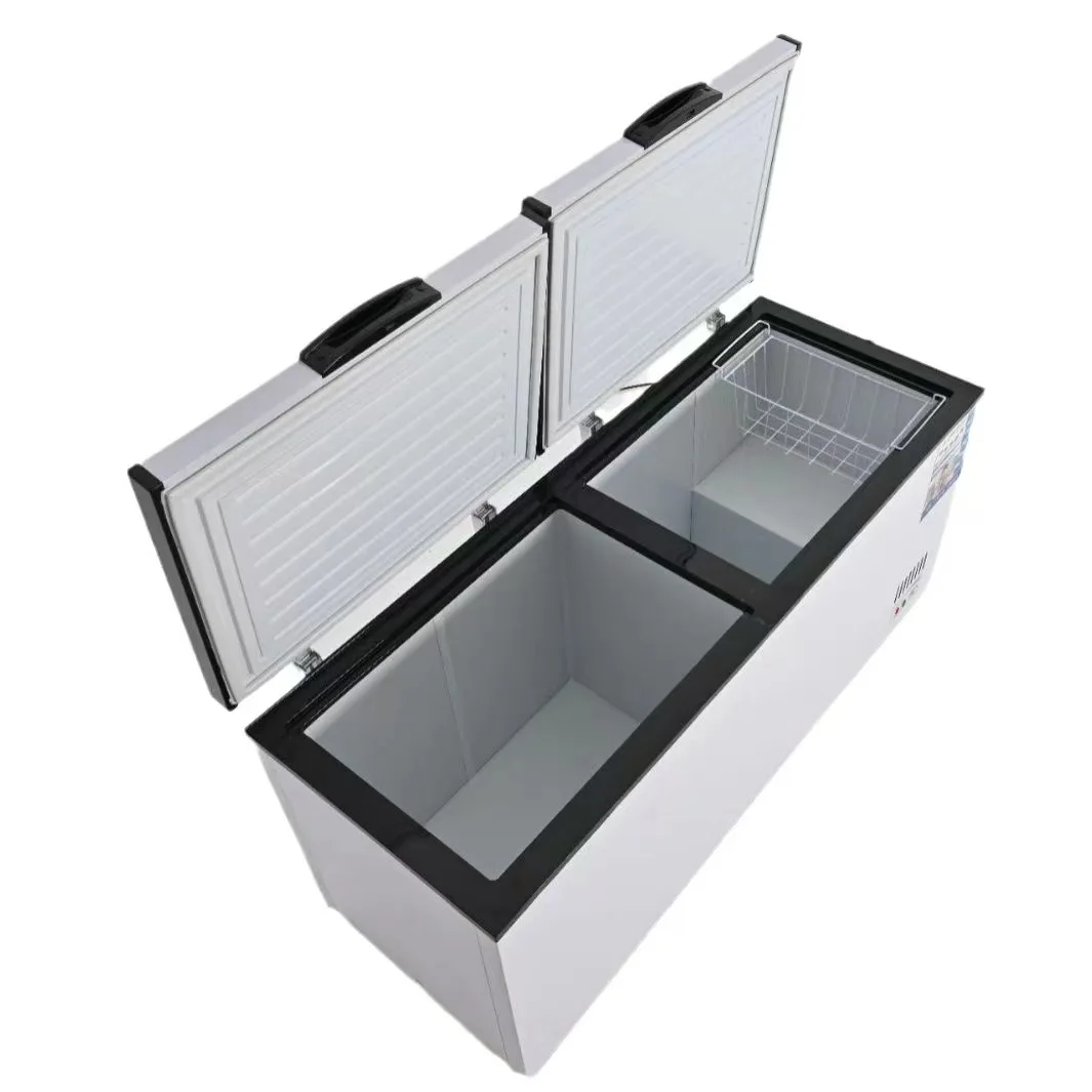 Foreign trade export direct cooling horizontal freezer commercial large capacity quick freezing refrigerated freezer
