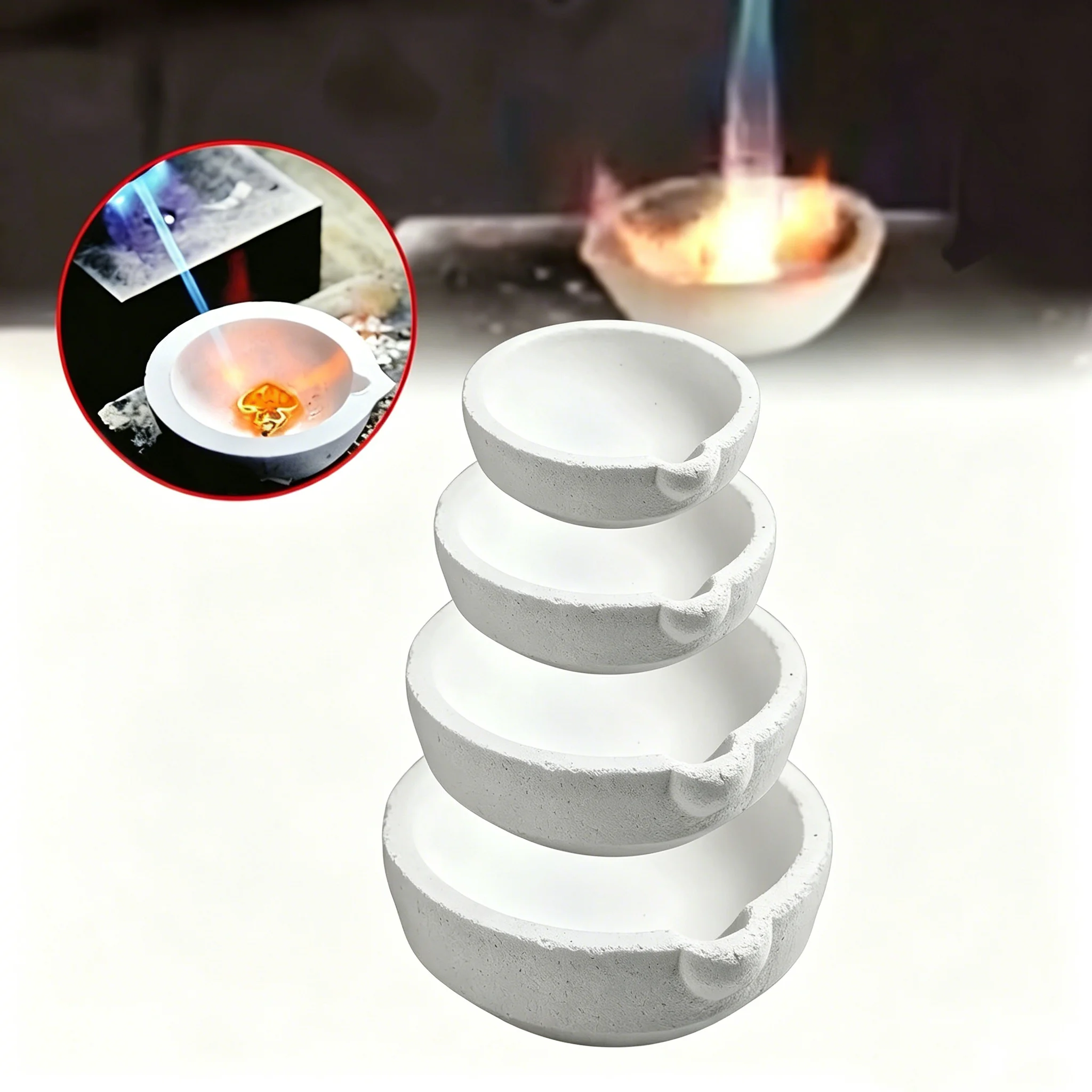 1 Piece Quartz Melting Bowl, Perfect for Metal Smelting and Jewelry Making, Various Specifications Available